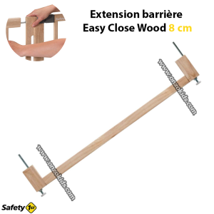 Extension barrière Easy Close Wood 8 cm – Safety 1st