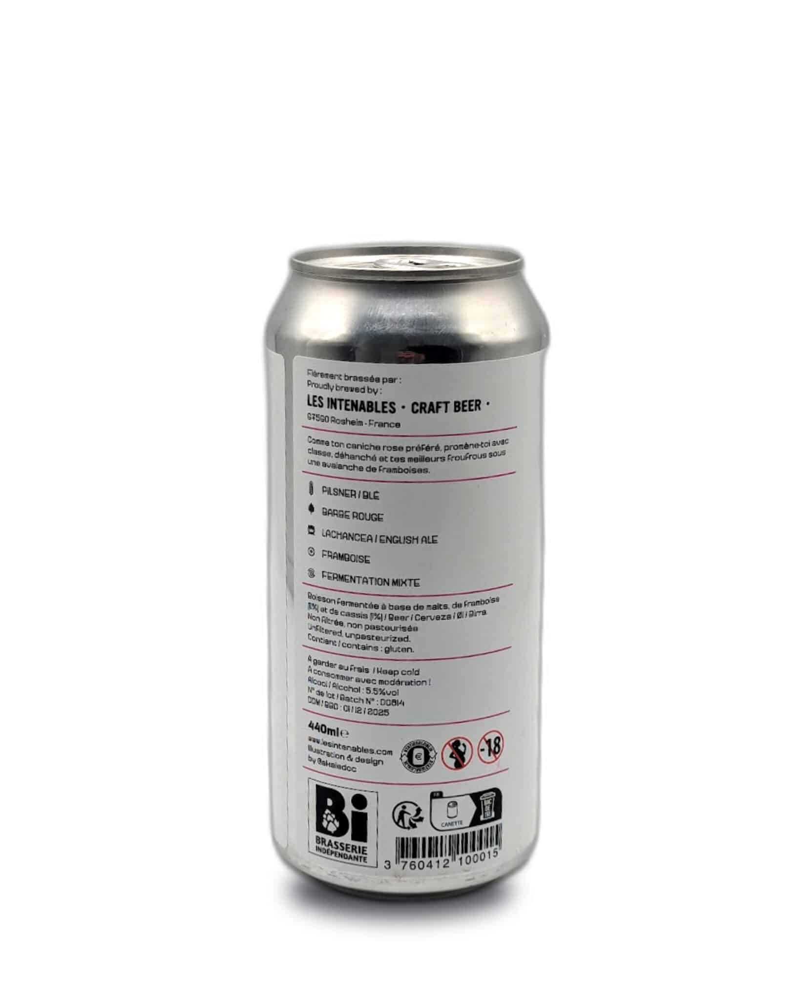 Bière Les Intenables - Kanish Royal - Sour Framboise - 44cl - CAN – Image 3