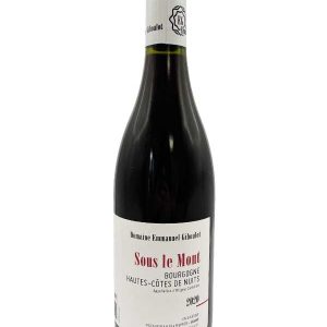 Vin rouge - Emmanuel Giboulot - Sous le mont -Hautes Côtes de nuits - 2020- 75cl