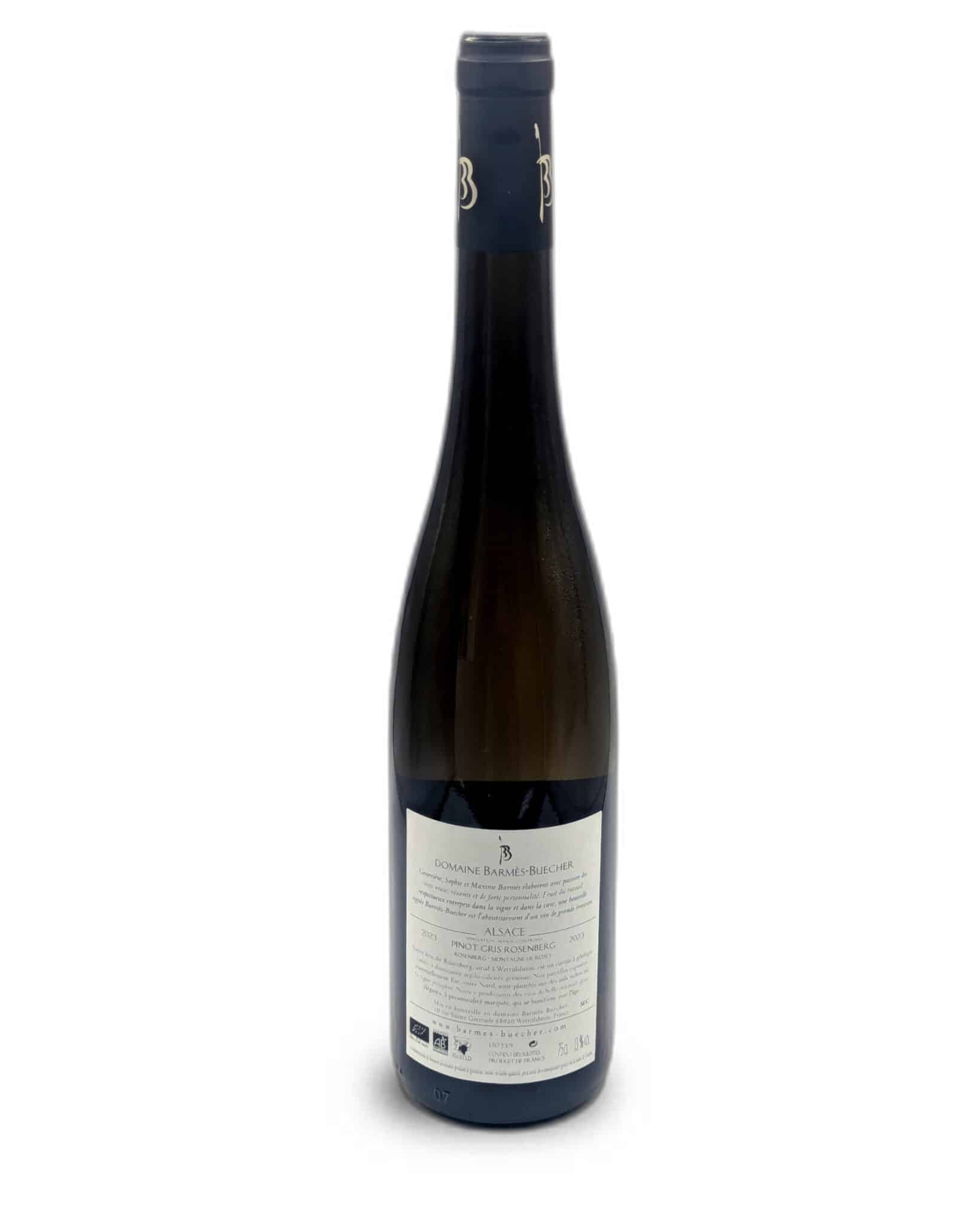Vin Blanc - Barmes-Buecher - Pinot Gris Rosenberg 2023 75cl – Image 3