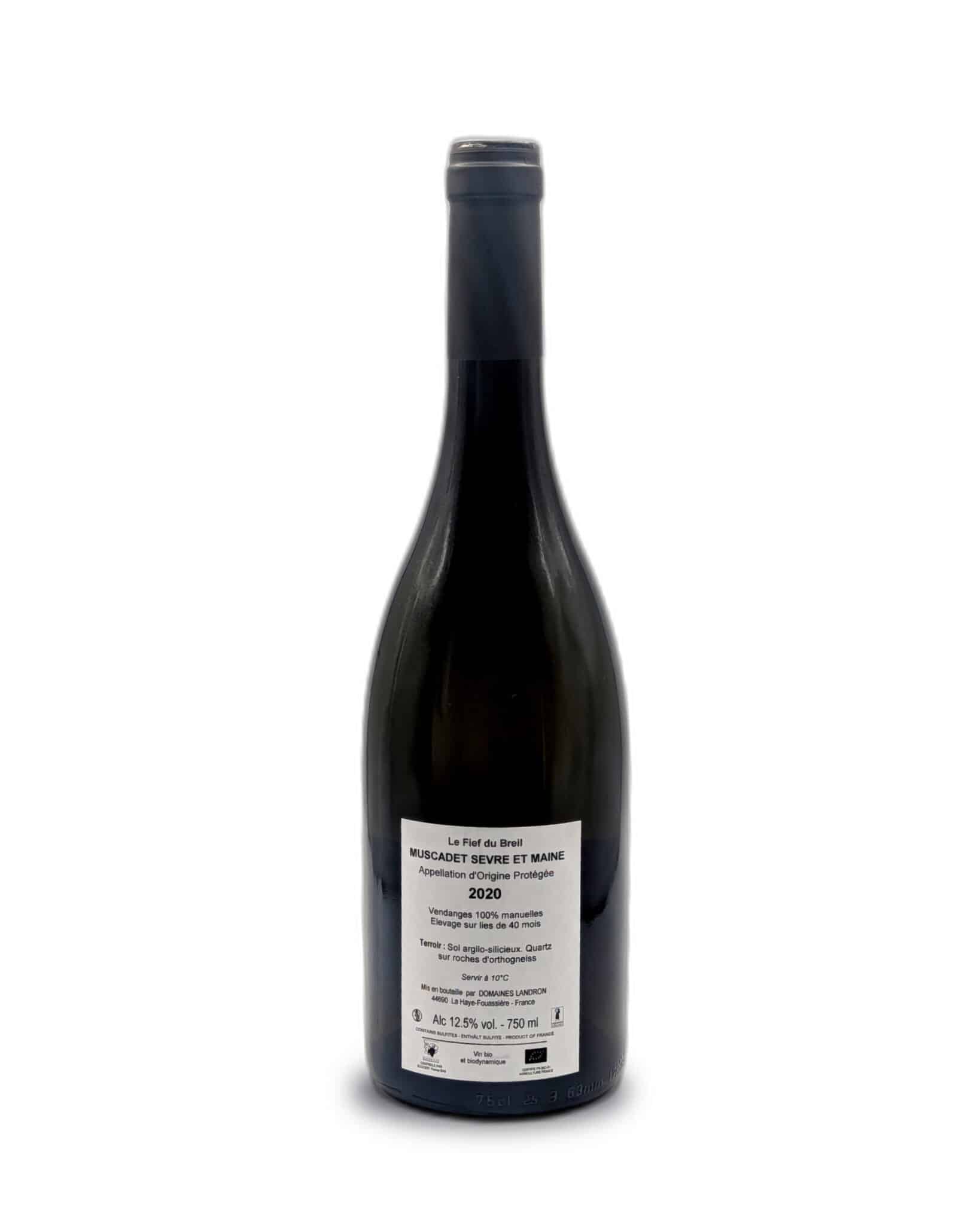 Vin blanc - Domaine Landron - Muscadet - Fief du Breil - 2020 - 75cl – Image 3