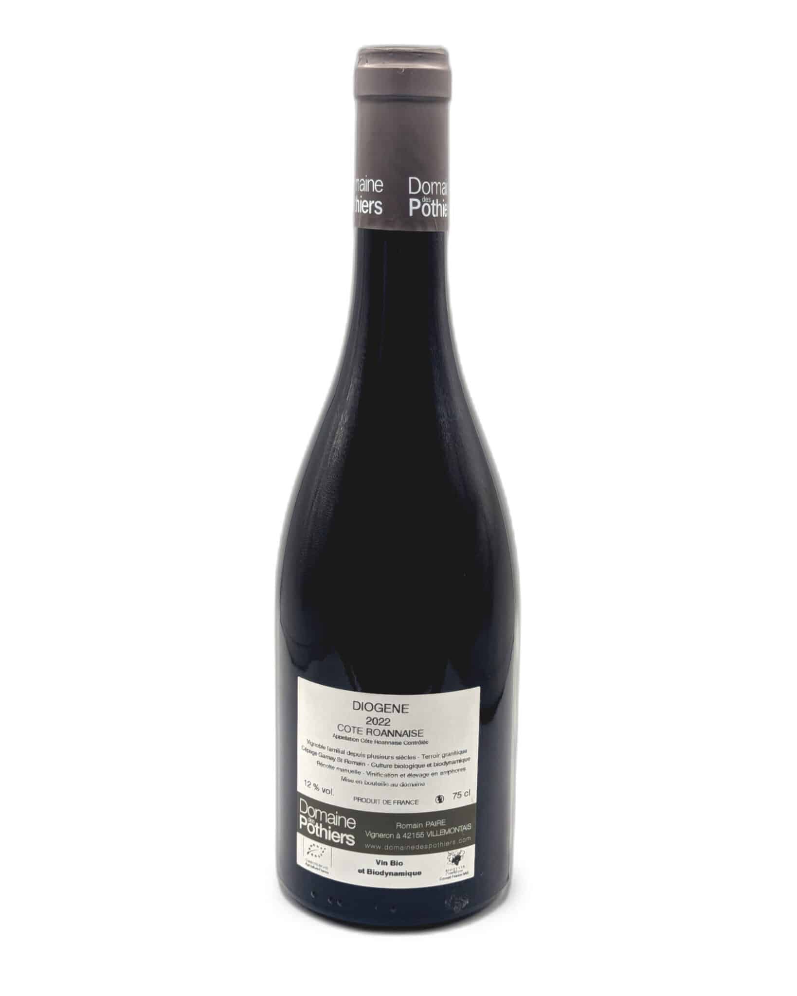 Vin Rouge - Domaine des Pothiers - Côte Roannaise - Diogène - 2022 - 75cl – Image 3