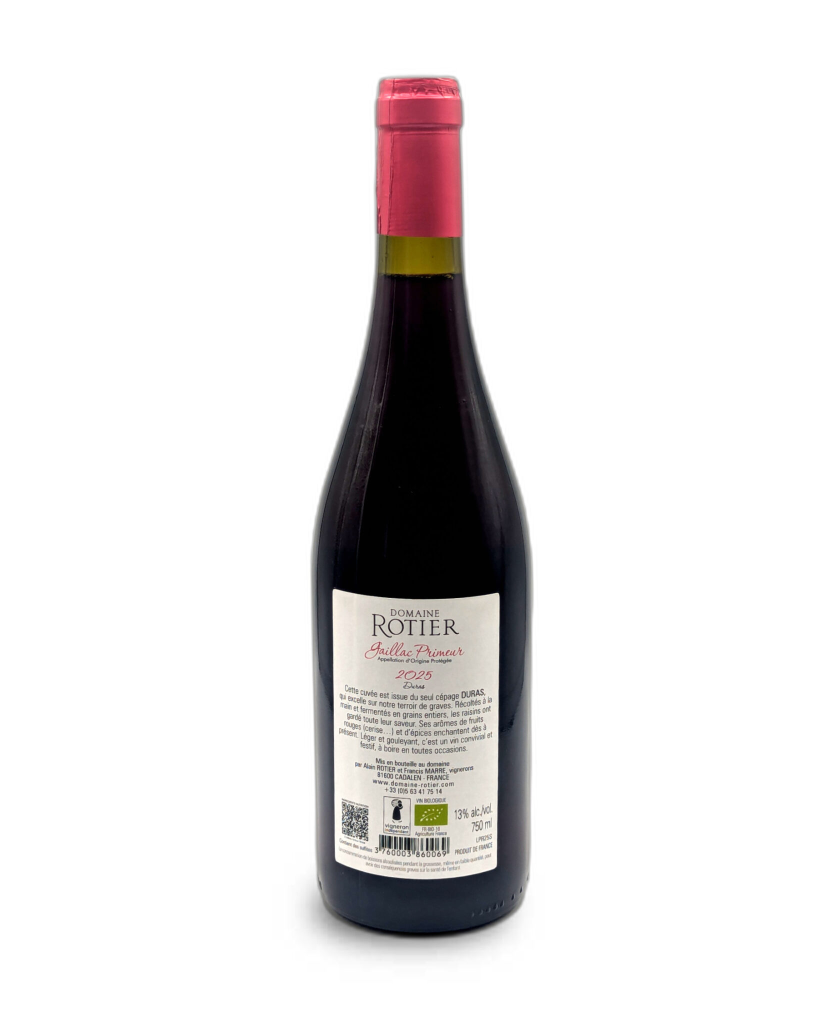 Vin Rouge - Domaine Rotier - Gaillac Primeur - 2025 - 75cl – Image 3