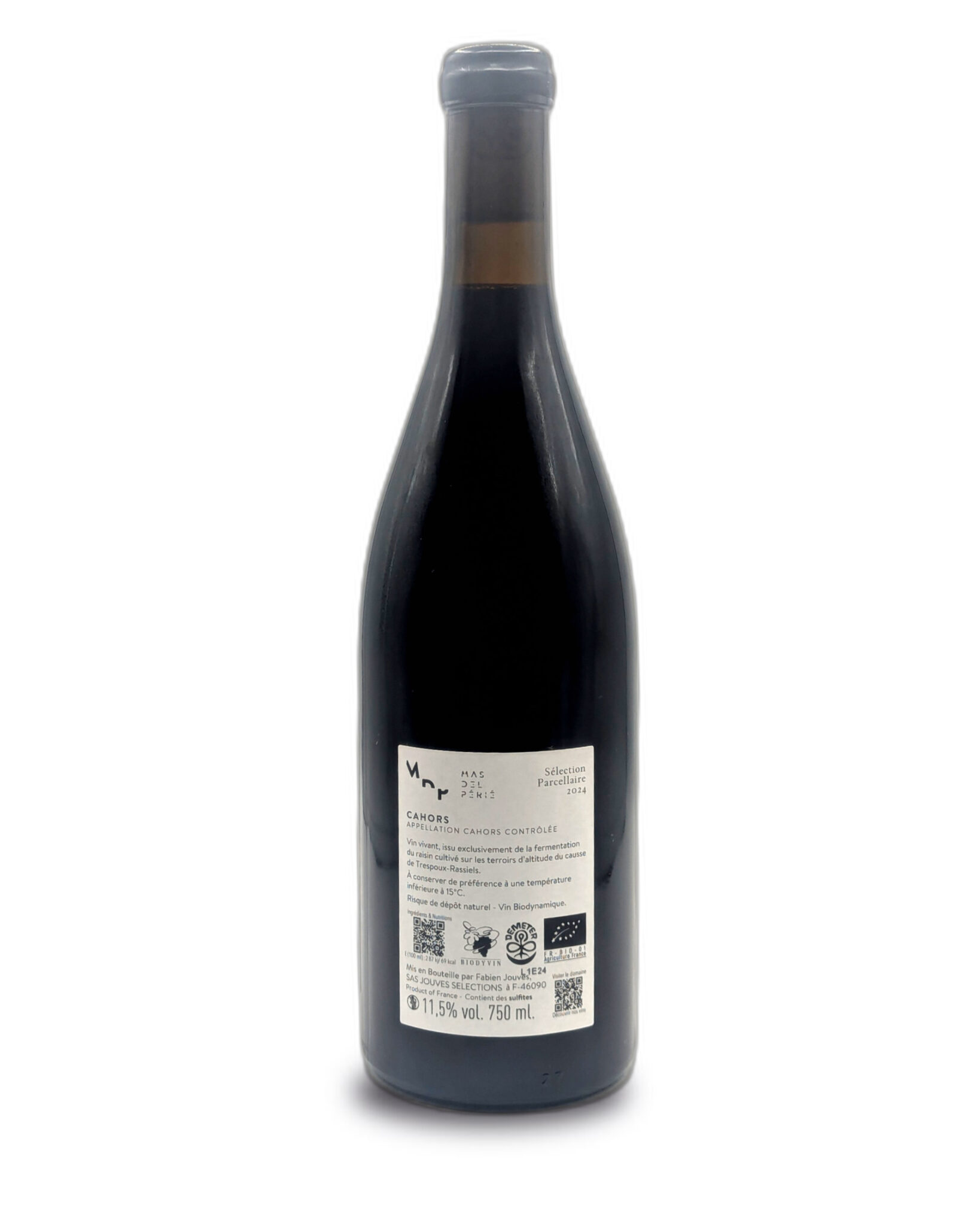 Vin Rouge - Fabien Jouves - Cahors - Les Escures - 2024 - 75cl – Image 3