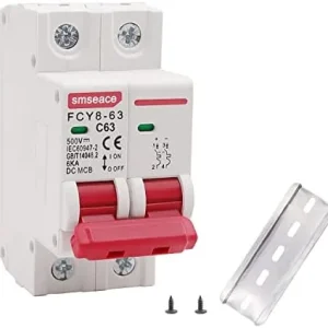 Disjoncteur Miniature à Air FCY8-63-C32-2P – 2P DC 1000V Solaire Mini Disjoncteur 32A