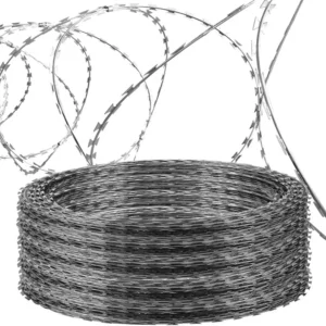 ROULEAU DE FIL BARBELÉ DE SECURITE CONCERTINA ANTI-INTRUSION 10M