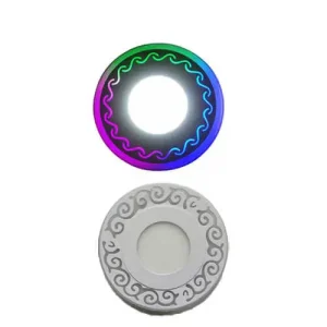 Spot lumineux LED ultramince et rond intégré, 2 couleurs