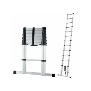 Echelle télescopique 10 Marche à fermeture facile – gamme pro- Échelle Pliable en aluminium – Charge maximale: 150 kg